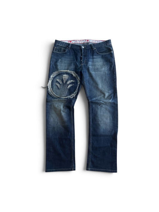 Armani Vintage baggy Jeans big print (L)